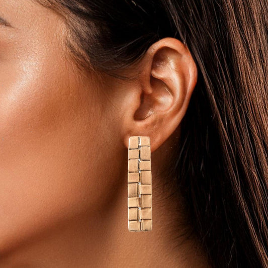 INTRECCIO QUADRETTI orecchini