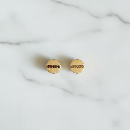 Galassia Earrings - bordi morbidi e satinati