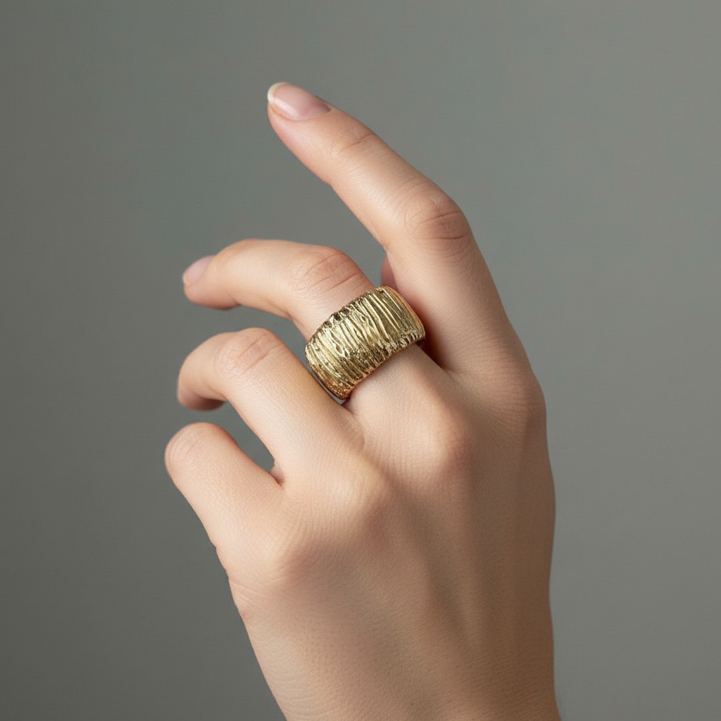 GRATTÒ anello indossato corretto